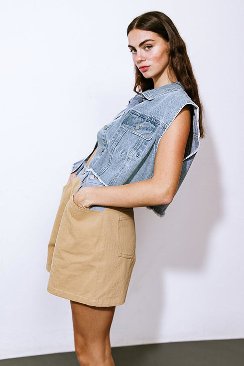 claim-to-fame-denim-vest Flying Tomato-Sophia's Style-5
